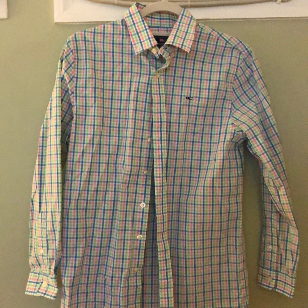 Boys button down shirt.
